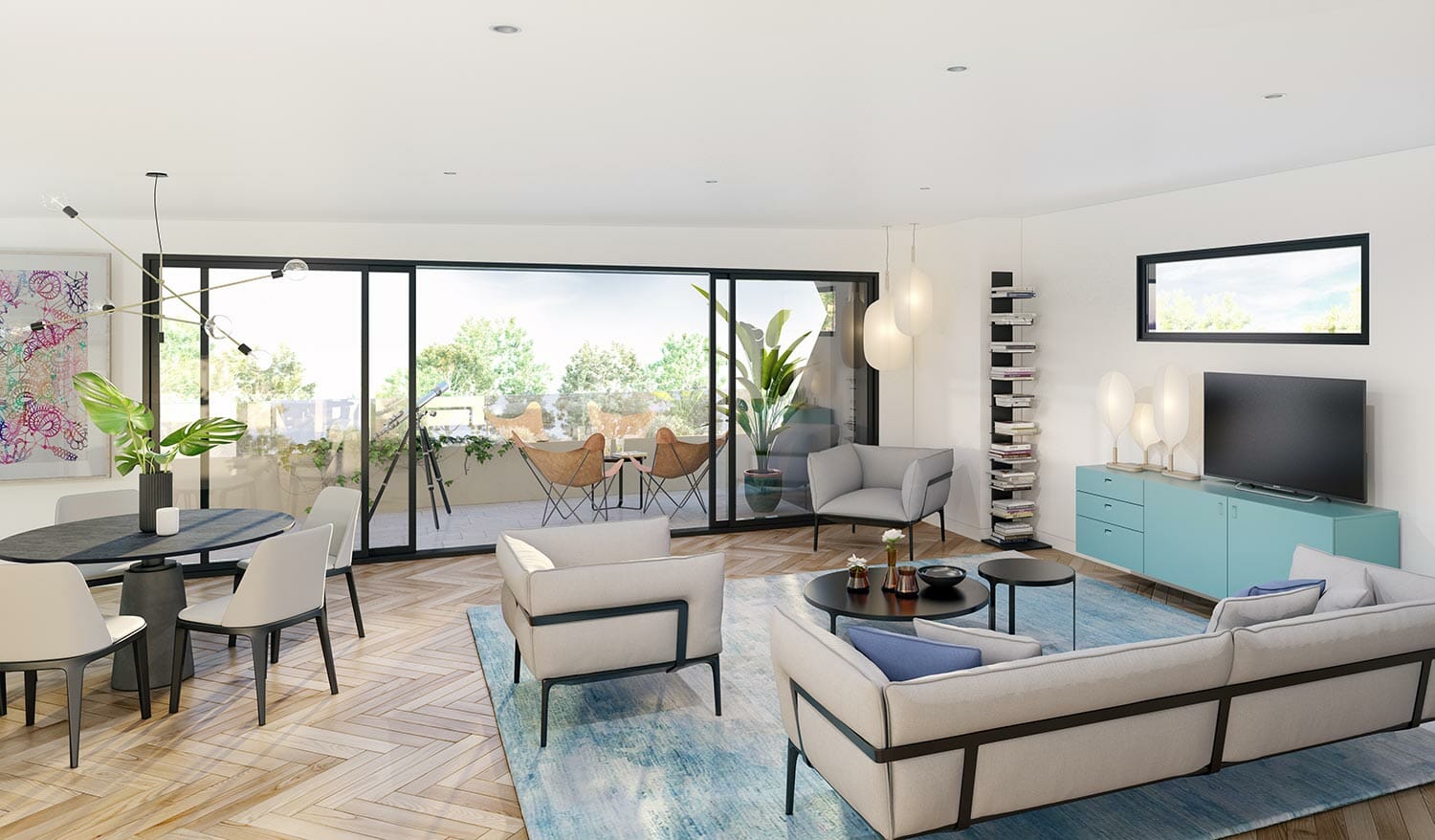 Beach Road Living, Sandringham - Interior Render