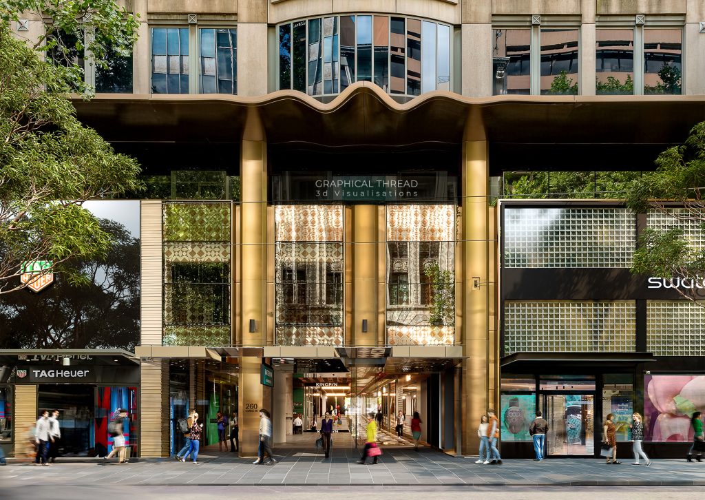 Collins Arcade - 260 Collins Street - Exterior Render